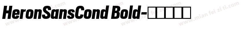 HeronSansCond Bold字体转换